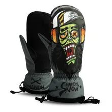 NANDA Monster лыжные перчатки для мужчин и женщин водонепроницаемые Зимние перчатки для велоспорта и сноуборда