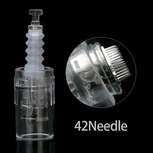 100 шт электрическая Дерма Ручка иглы штык 42 pin MYM картридж для авто микроиглы Дерма ручка татуировки иглы 42 pin иглы