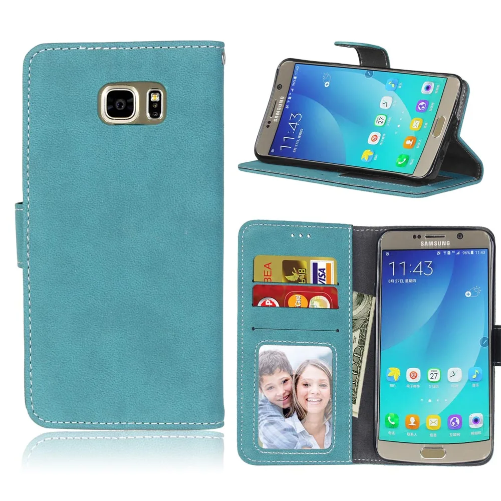 

Fashion Retro Leather Case For Samsung Galaxy Note 5 Cases Luxury Wallet Protective Flip Stand Phone Cover For Samsung Note5 Bag