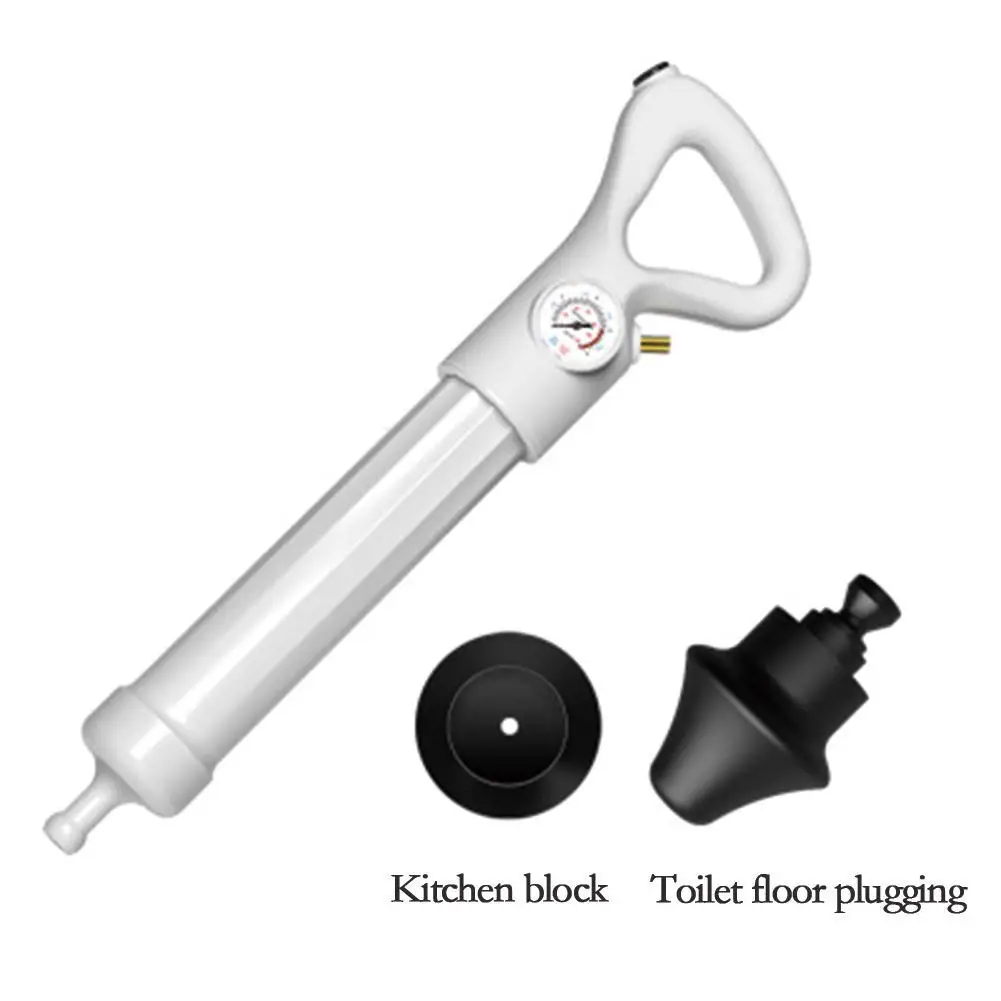 

New Toilet Dredge High Pressure Air Drain Blaster Gun Drain Clog Dredge Tools Oilet Plunger Auger Cleaner Bathroom Kitchen Sink