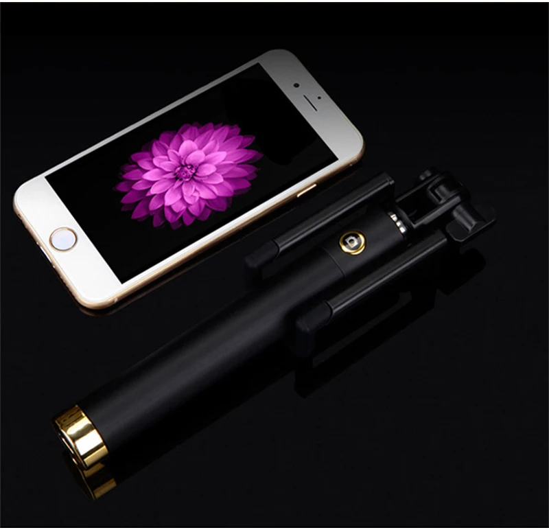 ManiFun Battery Free Selfie Stick Wired Extendable Monopod Cable Control Self-portrait for Android iPhone Samsung Xiaomi (2)