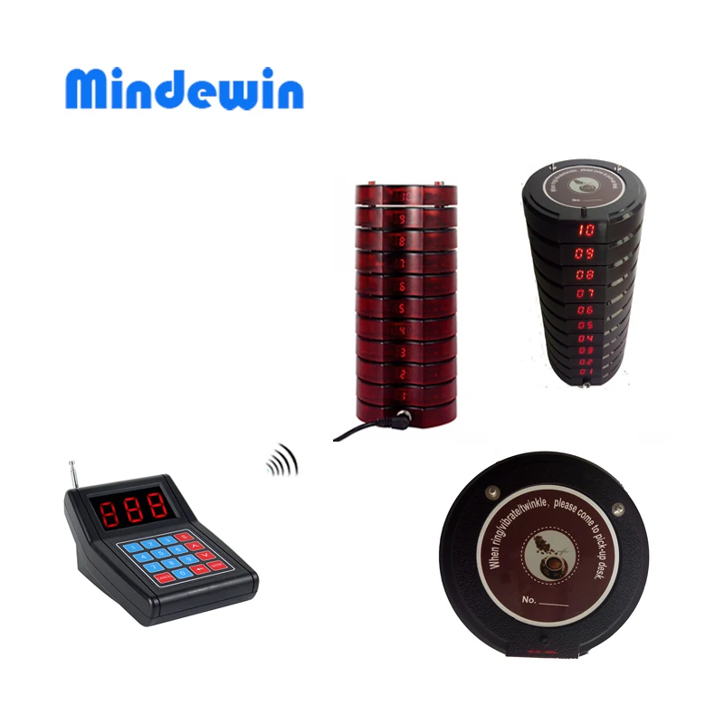 

MDW Restaurant Pager Wireless Paging Queuing System Guest Table Calling 999 Channel Coaster Pagers For Fast Food Cafe Shop