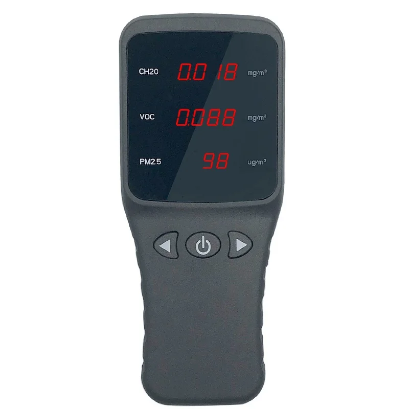 

Digital Gas Analyzer TVOC Formaldehyde HCHO PM2.5 PM10 Monitor Gas Detector Particle Dust Air Quality Monitor Gas Tester