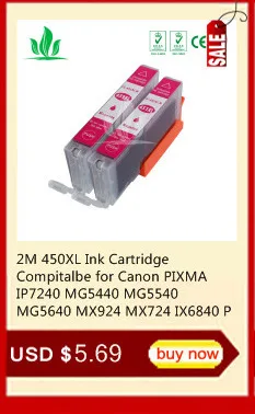 3 комплекта 450XL совместимые чернильные картриджи для Canon 451 PIXMA IP7240 Cli-451 PGI450 PGI-450XL PIXMA IX6540 IX6840 IP8740