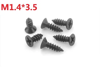 

2000PCS M1.4*3.5 Black flat head Phillips drywall screw Countersunk Head Self tapping Electronic Screws