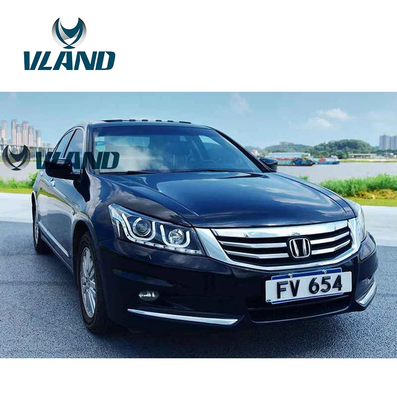 Светодиодный налобный фонарь VLAND для Accord 2008 2013 светодиодный 8th Gen Bi Xenon|bi-xenon lens|honda