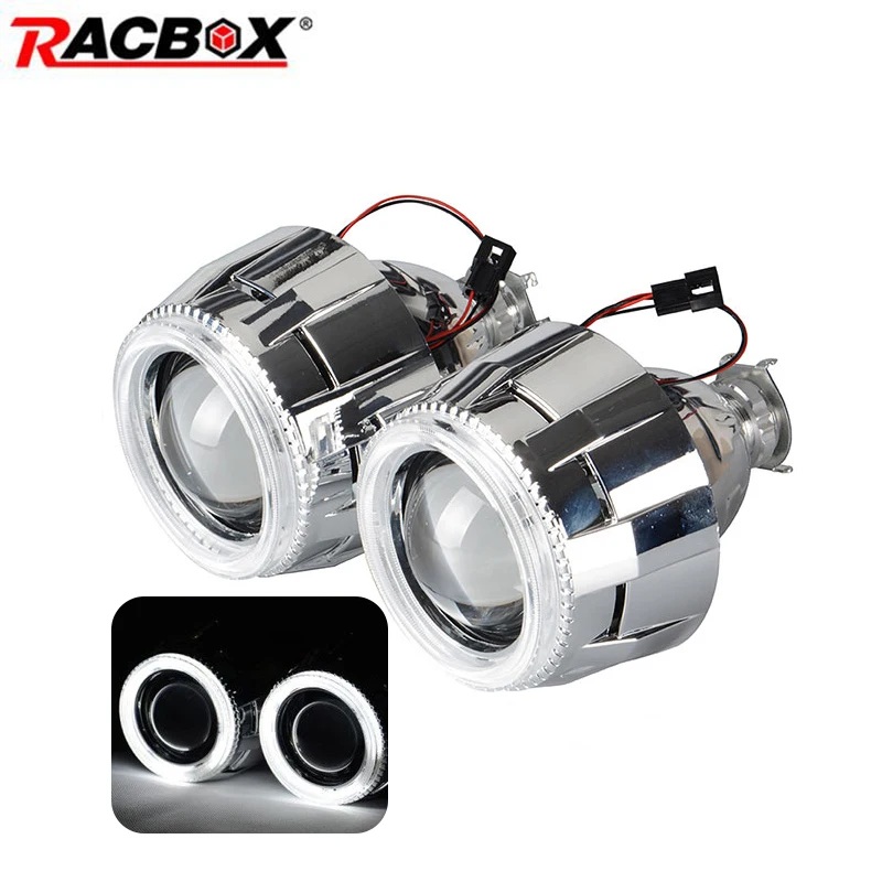 

Angel eye color lens 2.8 Inch HID Bi-xenon car Headlight Projector Len CCFL For H7 H4 H1 Xenon Bulb For Retrofit Replacement