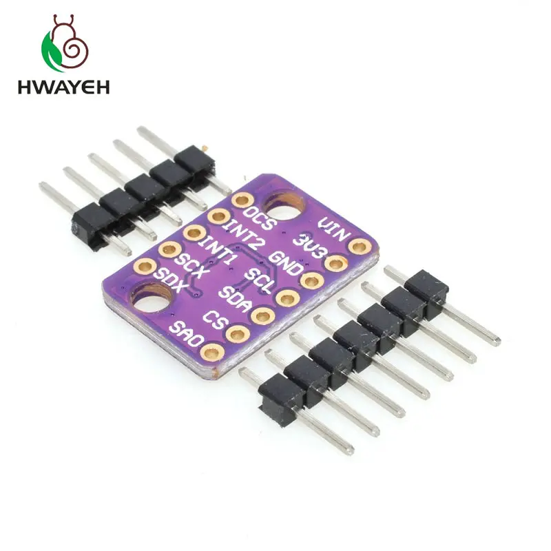 HWAYEH BMI160 Гироскопический модуль датчика акселерометра с 6 осевым гироскопом IIC I2C