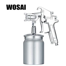 WOSAI, 1000 мл, профессиональный пневматический распылитель, Аэрограф, распылитель, распылитель из сплава, распылитель, инструмент с бункером для покраски автомобилей W77