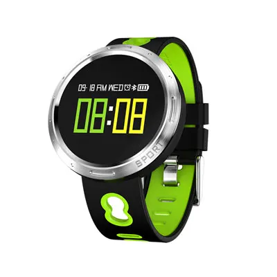 Спортивные наручные часы для мужчин смарт-браслет часы для телефонов Шагомер фитнес-трекер пульсометр кровяное давление водонепроницаемый - Цвет: Зеленый