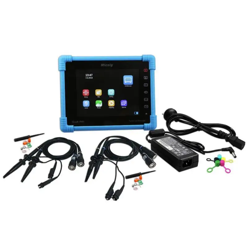 

MicsigDigital Oscilloscope Tablet Storage 100MHz 4CH To1104 Plus 80000 WFM/s Tester Mater 100-240V EU Plug