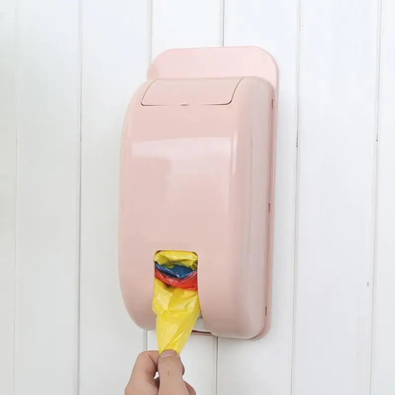 4-Color-Garbage-Trash-Bags-Dispenser-Wall-mounted-Plastic-Bag-Storage-Box-Storage-Rack-Container-Kitchen (2)