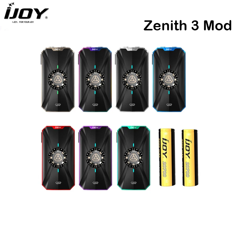 Оригинал IJOY Зенит 3 Mod поле Vape 360 Вт с двойной 20700 батареи Поддержка Diamond Subohm танк