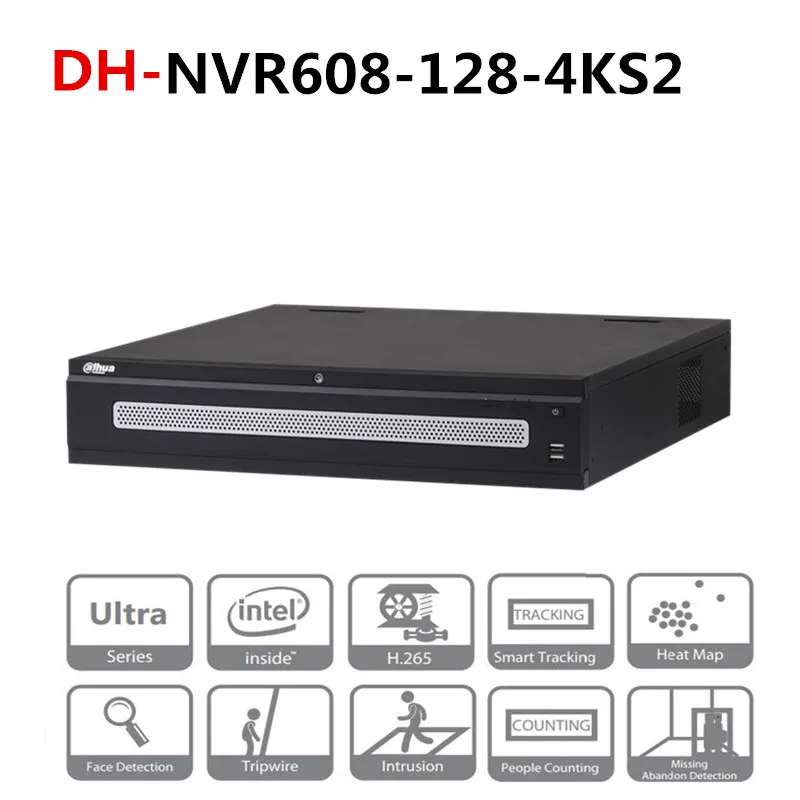 Сетевой видеорегистратор Dahua 128 Ultra 4K H.265 с логотипом 8 портов Sata 2 дисплея HDMI 12