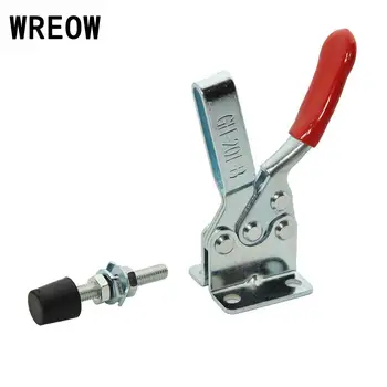 

Toggle Clamp 201-B Red Plast Horizontal Quick Release Hand Tool Tackle For Machine Operation Tool Stainless Steel High Quality