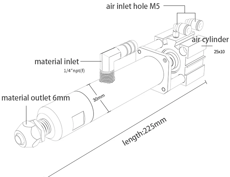 double-action cylinder dispensing valve