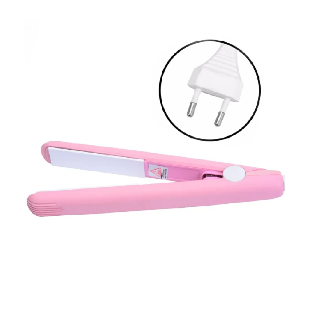Hair Mini Straightening Irons 220V Hairs Flat Iron Curling With EU Plug Adapter Salon Styling Tools Straightener Hair Mini Straightening Irons 220V Hairs Flat Iron Curling With EU Plug Adapter Salon Styling Tools Straightener