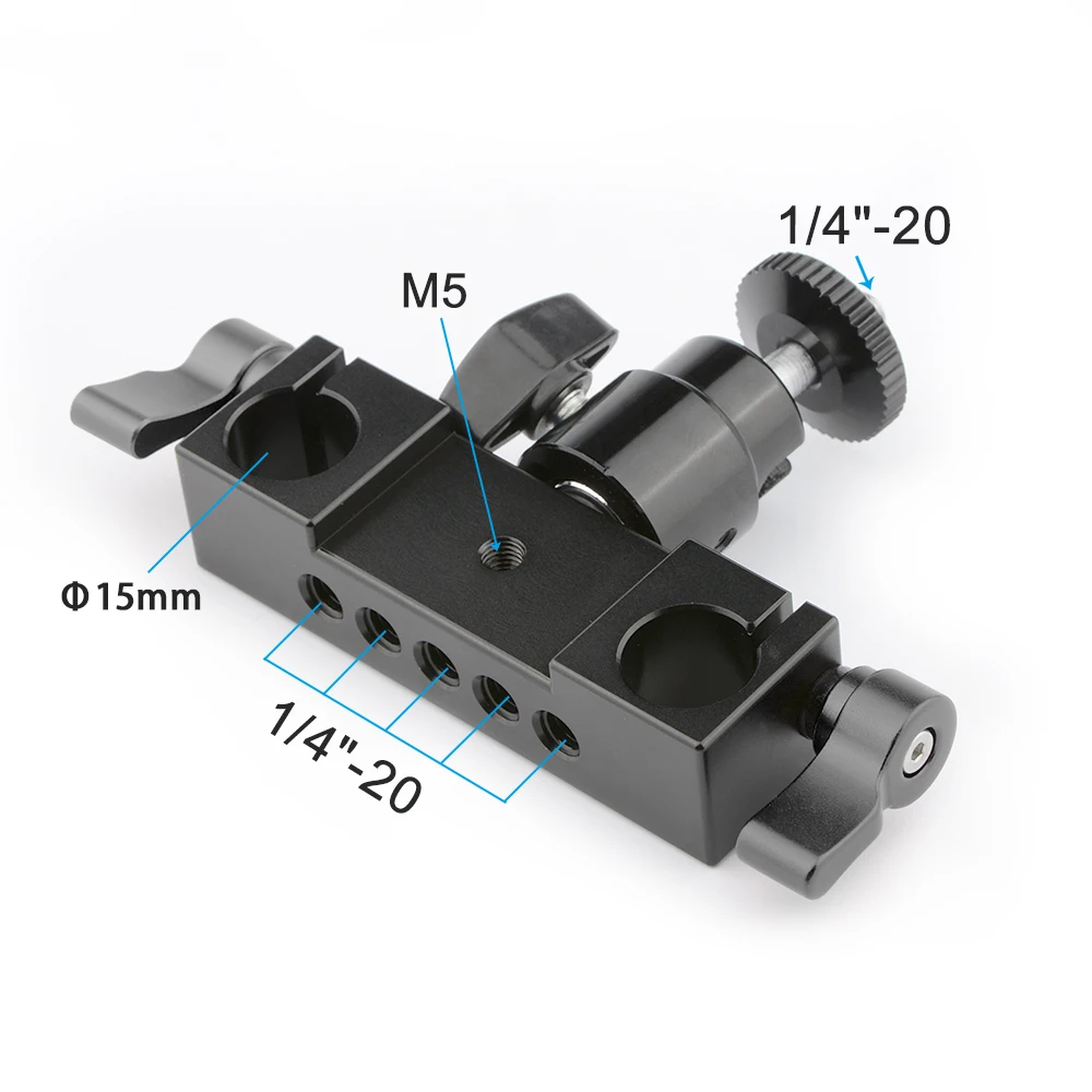 CAMVATE_Rod_Clamp_15mm_Railblock_Ball Head_Mount_Flash_Bracket_Holder (5)