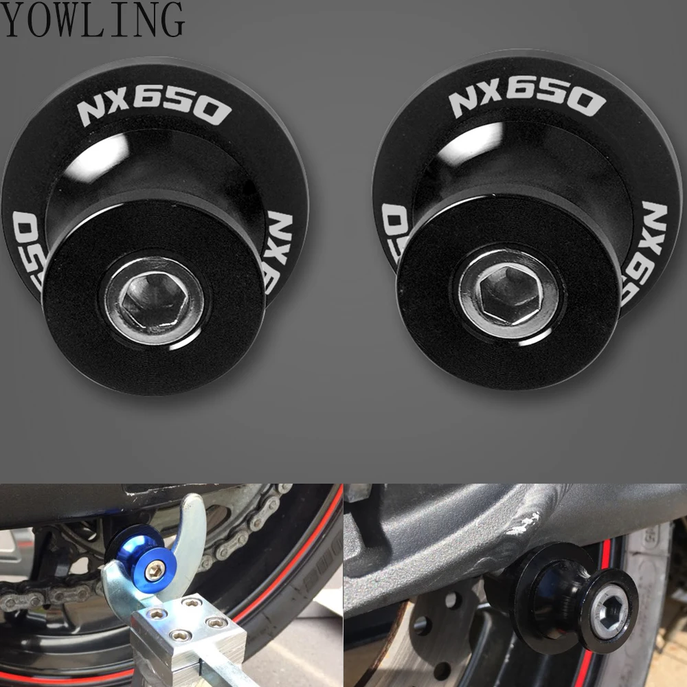 

8MM Motorcycle Accessories stands screws Swin garm Swingarm Spools slider for HONDA NX650 NX 650 J-X DOMINATOR 1988-1999