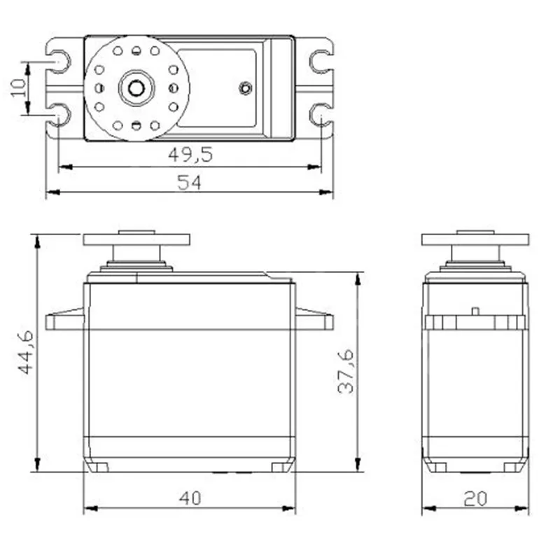 4 шт. оригинальная Мощность HD высокий крутящий момент 60 г Стандартный Servo HD-1501MG рулевого управления аналоговый сервоприводы Metal Шестерни 17