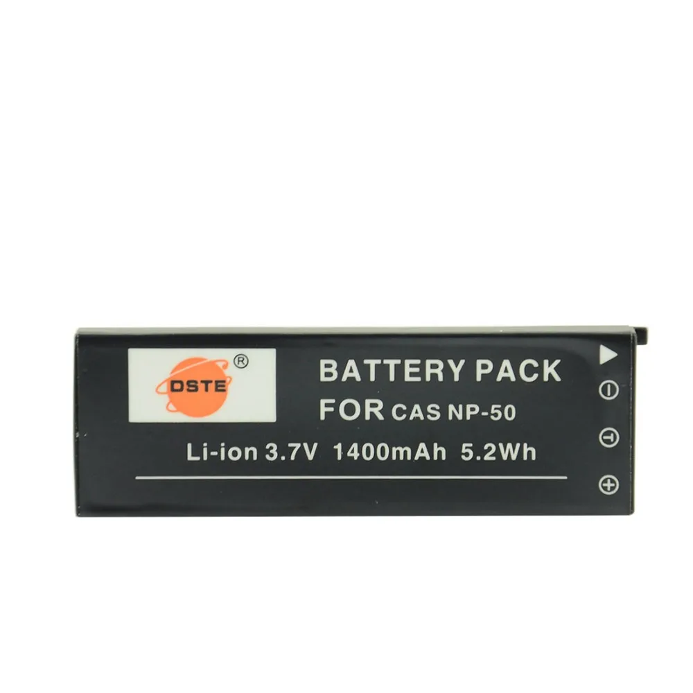 DSTE NP 50 Rechargeable Battery for Casio Exilim EX V7 EX V7SR EX V8 EX