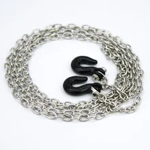 1 10 Scale Metal RC Chain With Hooks 110CM Length RC Crawler Truck Accessories