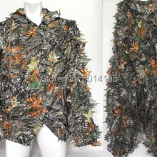 Камуфляжный весенний джунгли листовая 3D быстрый сухой Realtree Ghillie костюм куртка и брюки