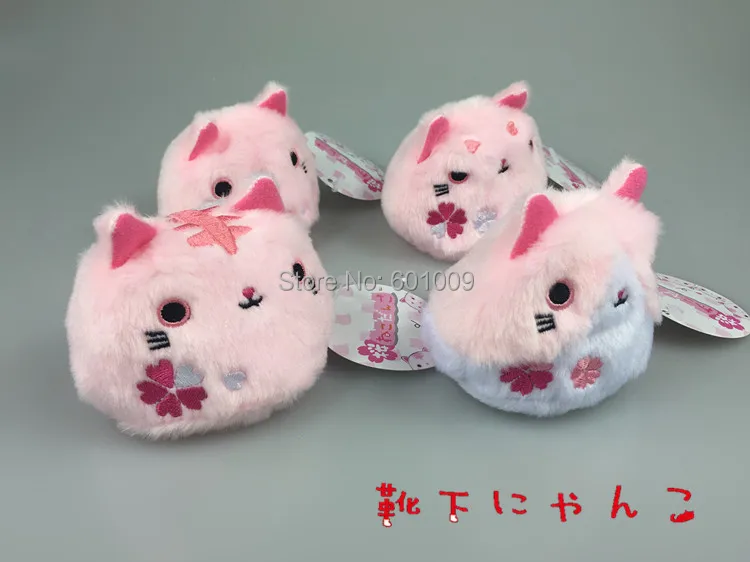 4 шт. розовый Neko Atsume кошачий двор кошка " Meow коллекция Dango Mochi плюшевые куклы в розницу
