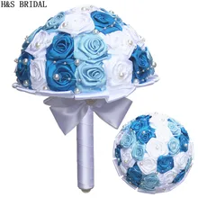 H& S свадебные Сатиновые розы/украшение на свадьбу buquet de mariage свадебные цветы Свадебные букеты свадебные аксессуары