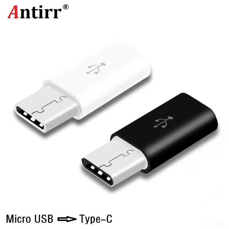 

Universal USB 3.1 Type-C Male Connector to Micro USB Female Converter USB-C Data Adapter Type C Device Black