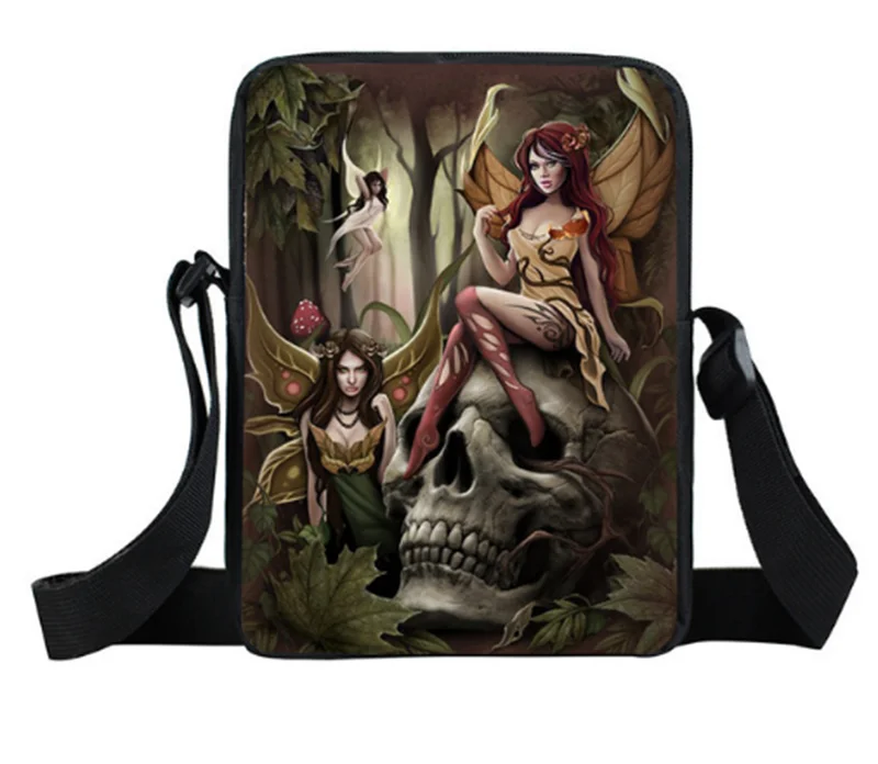 

Dark Gothic Skull Mini Crossbody Bags Girls Ladies Shoulder Bags Women Messenger Bag Kids Snacks Bags