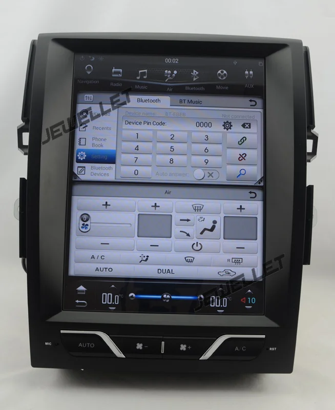 Excellent 12.1" tesla style vertical screen android 6.0 Quad core 32G Car GPS radio Navigation for Toyota Mark X 2010-2014 5