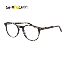 Ультра тонкий ацетат Antifatigue очки для чтения Анти Blue Ray прогрессивная мульти фокусным reader для ближнего далеко взгляд Gafas SH045