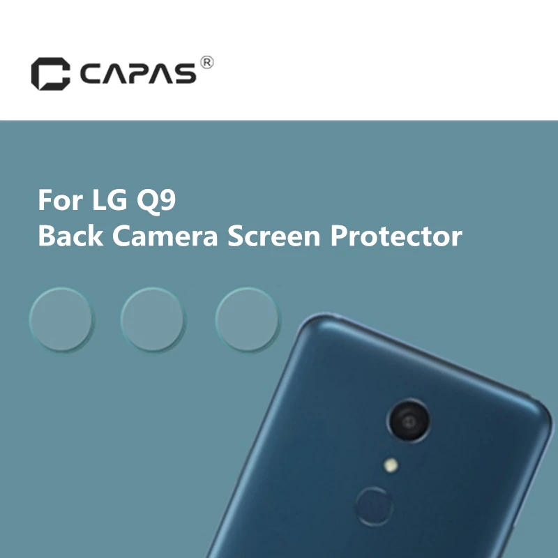 CAPAS For LG Q9 Rear Camera Screen Protector Back Camera Tempered Glass