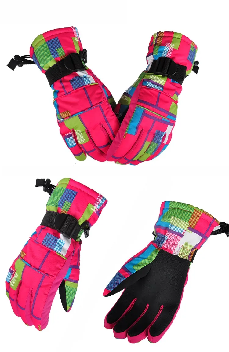 Новые мужские лыжные перчатки, перчатки для сноуборда, мотоциклетные зимние детские лыжные перчатки, ветрозащитные водонепроницаемые зимние перчатки унисекс