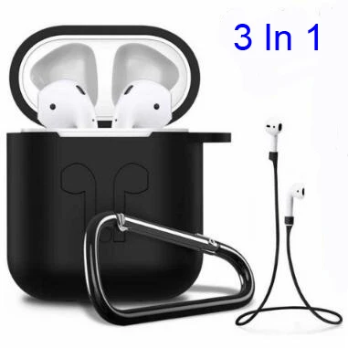

Soft Silicone Case For Airpods For Air Pods Shockproof Earphone Protective Cover Waterproof for iphone 7 8 Airpods Accessories