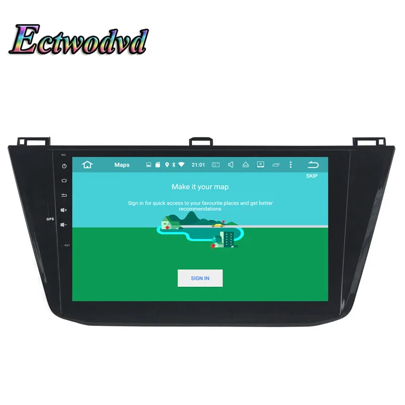 Top Ectwodvd 4G RAM 32G ROM Octa Core Android 8.0/8.1 Car DVD for Volkswagen Tiguan 2016 2017 2018- Radio Stereo Play GPS Navigation 5