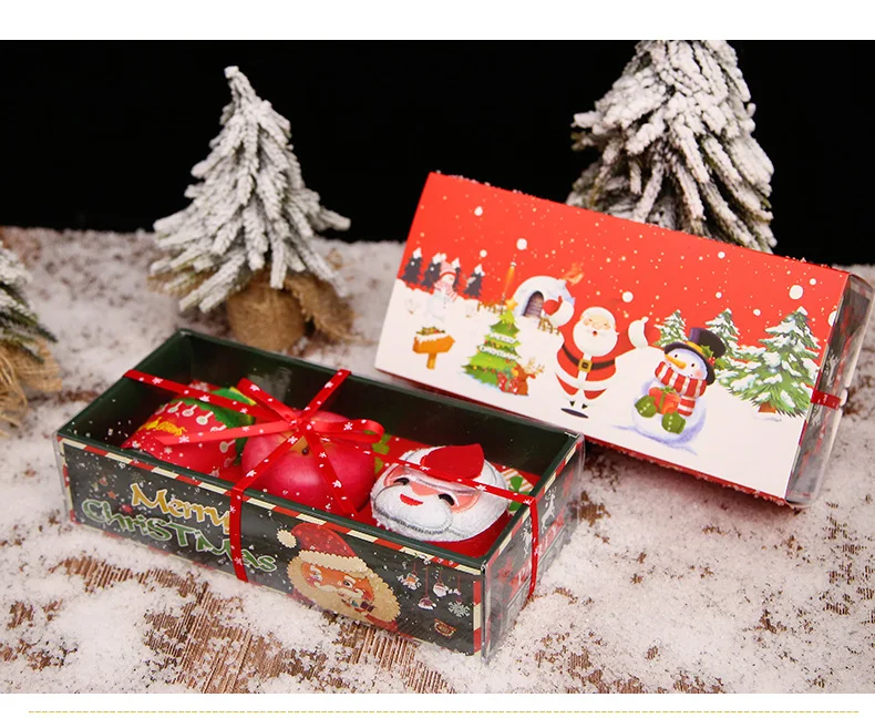 Рождественский подарок Хлопковое полотенце с дизайном-Снеговик Санта Клаус Рождественская елка свеча в виде яблока трикотажные Toallas Handdoeken Handtuch