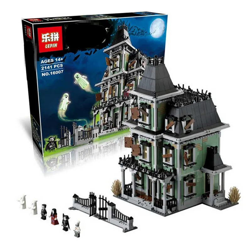 

2018 LEPIN 16007 Monster fighter The haunted house Model set Building Kits Model Compatible With Legoing 10228 Kid Toys