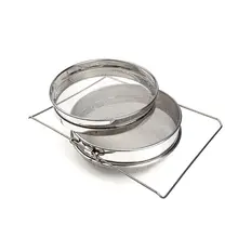 Из нержавеющей стали двухэтажный мед сито сети сетчатый фильтр для экрана инструменты для пчеловодства X7YD