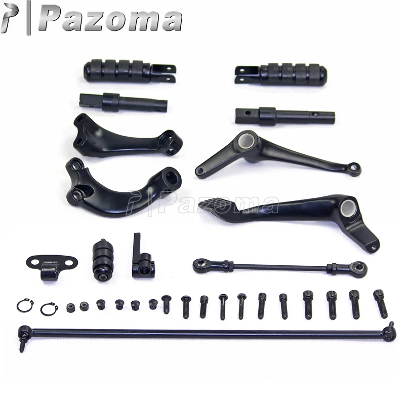 

PAZOMA Sportster Forward Control Kit Extended With Foot Rests For Harley Sportster Low - XL 1200L 2006 2009-2011 Free Shipping