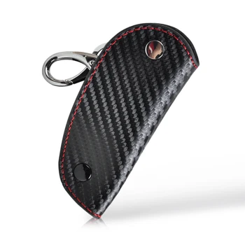 

CITALL 3D Leather Carbon Fiber Remote Key Case chain keyless Fob cover Holder For Audi BMW VW Porsche Honda Toyota Mazda Lexus