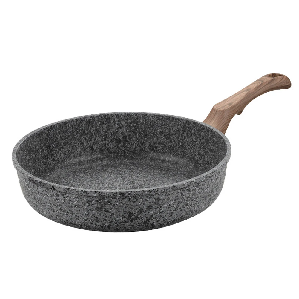 

Multi-Purpose Wooden Handle Frying Thickening Non-stick Steak Medical Stone Pancake Cooker Pan