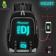 Черные рюкзаки Холщовая Сумка Bolsos Para Hombre Mochila Anti Roubo мужской рюкзак для путешествий Pioneer Pro Dj рюкзак Usb зарядка