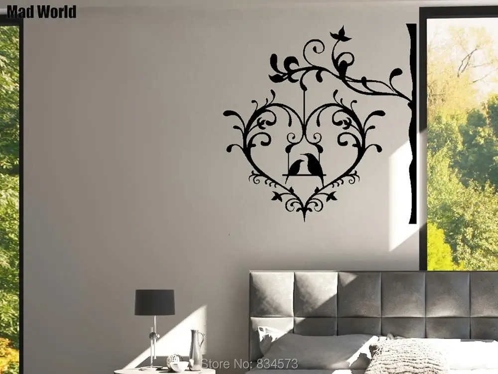Love Birds Tree Flower Heart Branch 72 74 2