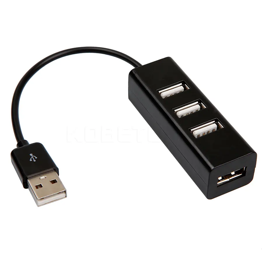 

USB 2.0 Hub 4 Ports 5Gbps Speed Power Adapter USB Cable Adapter Sharing Switch for PC Laptop Tablet