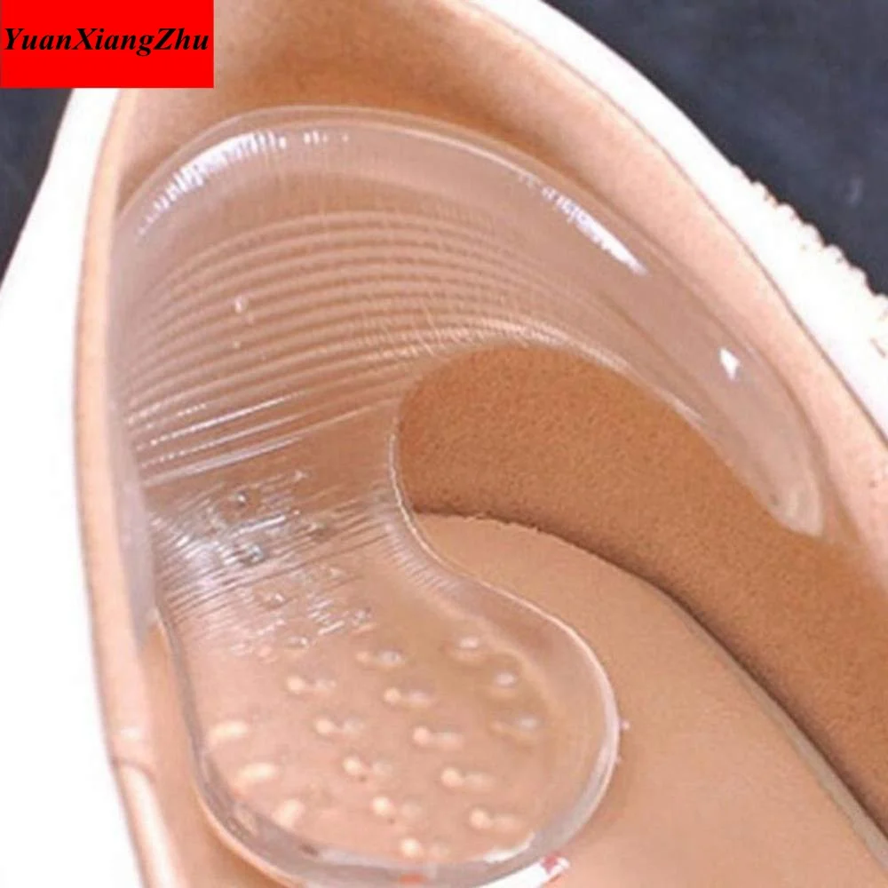 1 Pair Soft Silicone Insert Heel Liner Grips Silicone Gel Heel Protector High Heel Comfort Pads Feet Care Accessories