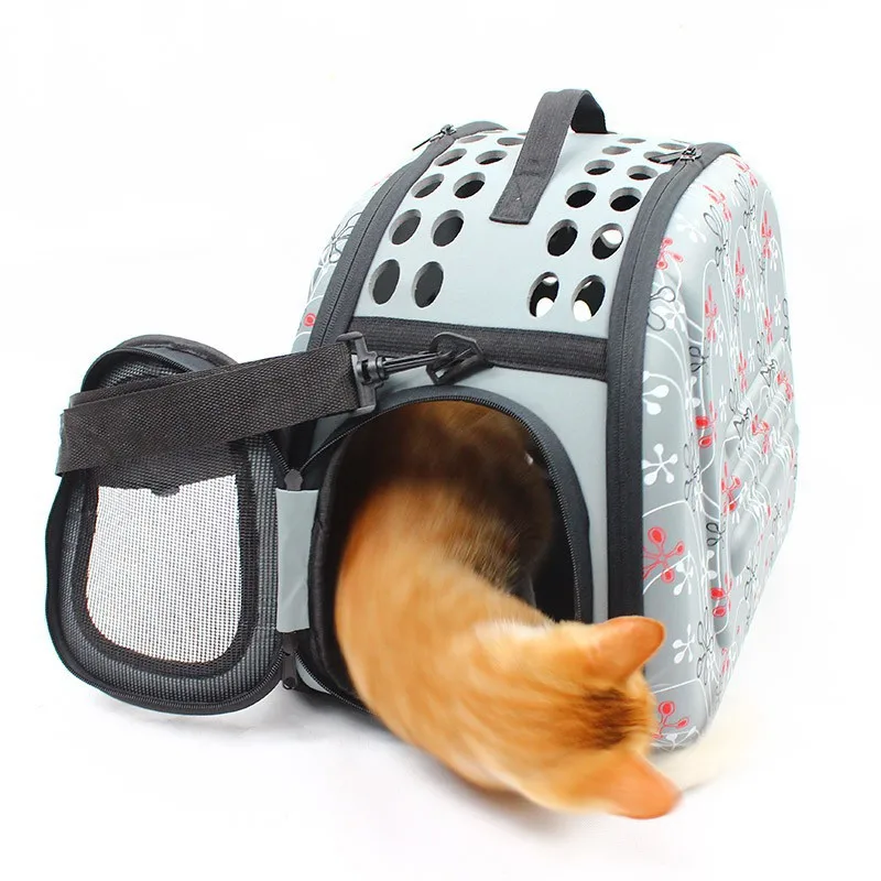 TECHOME New Outdoor Cats Dog Carrier Bag Pet Holder Breathable Travel Size Pet Carrier Folding Outdoor Bag for Dog Cat