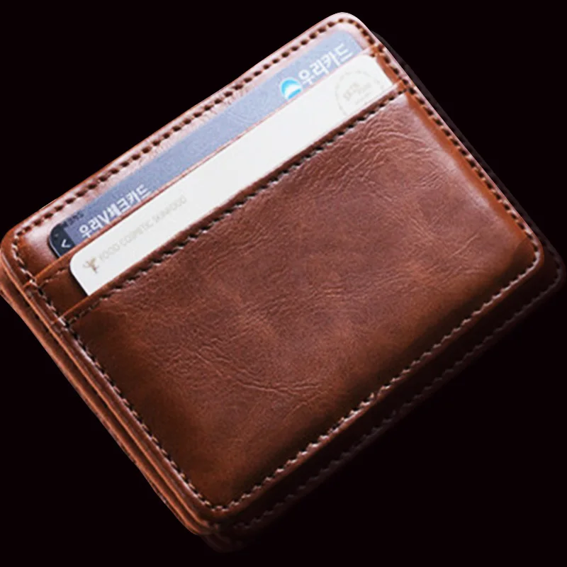 magic wallet mens fashion purse business brand men small card holder