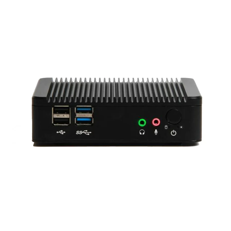 Unistorm безвентиляторный мини ПК Intel Celeron J1900 четырехъядерный двойной Lan 1080P HDMI VGA